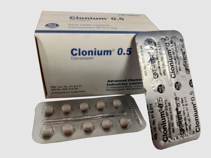Clonium ODT 0.5 Tablet 10's strip