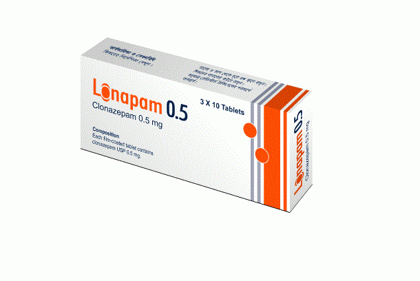 Lonapam 0.5 Tablet 10's strip