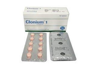 Clonium 1 Tablet 50's pack