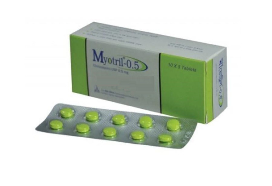 Myotril 0.5 Tablet 10's strip