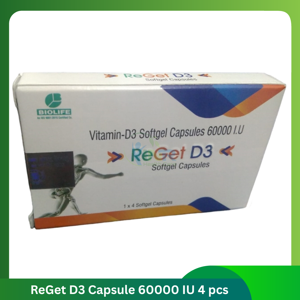 ReGet D3 Capsule 60000 IU 4 pcs