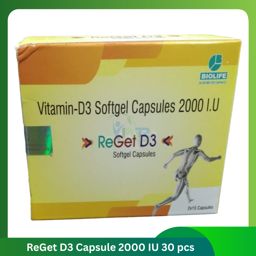 ReGet D3 Capsule 2000 IU 30 pcs