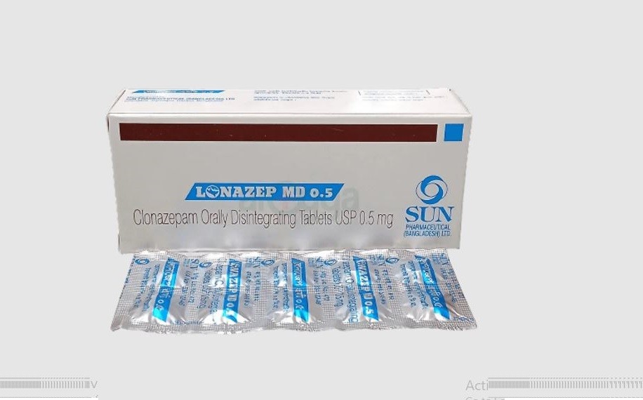 Lonazep MD 0.5 Tablet 10's strip