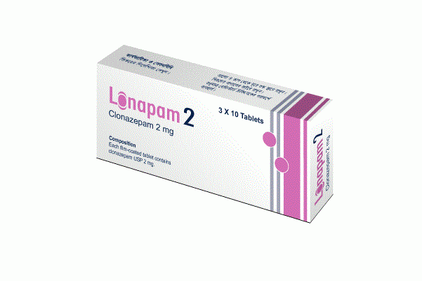 Lonapam 2 Tablet 50's pack