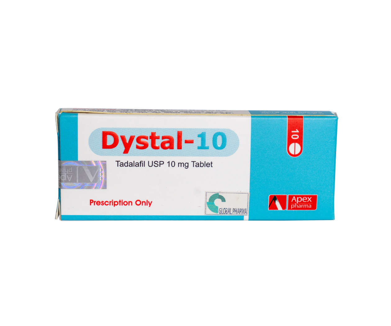 Dystal Tadalafil Tablet 10 mg 10's pack
